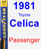 Passenger Wiper Blade for 1981 Toyota Celica - Premium