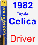 Driver Wiper Blade for 1982 Toyota Celica - Premium