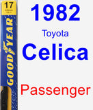 Passenger Wiper Blade for 1982 Toyota Celica - Premium