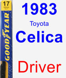 Driver Wiper Blade for 1983 Toyota Celica - Premium