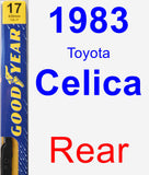 Rear Wiper Blade for 1983 Toyota Celica - Premium