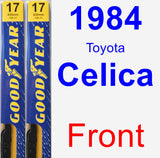 Front Wiper Blade Pack for 1984 Toyota Celica - Premium