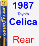 Rear Wiper Blade for 1987 Toyota Celica - Premium