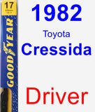 Driver Wiper Blade for 1982 Toyota Cressida - Premium