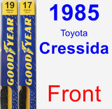 Front Wiper Blade Pack for 1985 Toyota Cressida - Premium