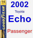 Passenger Wiper Blade for 2002 Toyota Echo - Premium