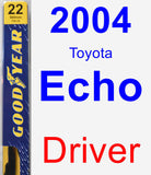 Driver Wiper Blade for 2004 Toyota Echo - Premium