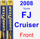 Front Wiper Blade Pack for 2008 Toyota FJ Cruiser - Premium