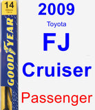 Passenger Wiper Blade for 2009 Toyota FJ Cruiser - Premium