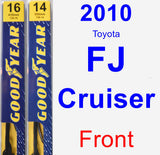 Front Wiper Blade Pack for 2010 Toyota FJ Cruiser - Premium