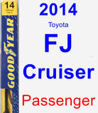 Passenger Wiper Blade for 2014 Toyota FJ Cruiser - Premium