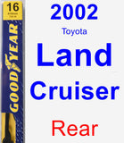 Rear Wiper Blade for 2002 Toyota Land Cruiser - Premium