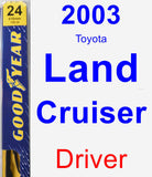 Driver Wiper Blade for 2003 Toyota Land Cruiser - Premium