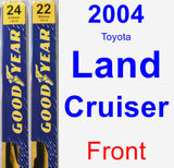 Front Wiper Blade Pack for 2004 Toyota Land Cruiser - Premium