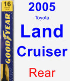 Rear Wiper Blade for 2005 Toyota Land Cruiser - Premium