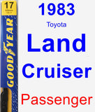 Passenger Wiper Blade for 1983 Toyota Land Cruiser - Premium