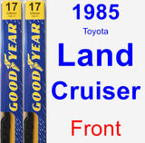 Front Wiper Blade Pack for 1985 Toyota Land Cruiser - Premium