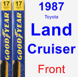 Front Wiper Blade Pack for 1987 Toyota Land Cruiser - Premium