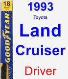 Driver Wiper Blade for 1993 Toyota Land Cruiser - Premium