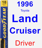 Driver Wiper Blade for 1996 Toyota Land Cruiser - Premium