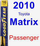 Passenger Wiper Blade for 2010 Toyota Matrix - Premium
