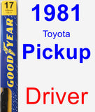 Driver Wiper Blade for 1981 Toyota Pickup - Premium