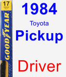 Driver Wiper Blade for 1984 Toyota Pickup - Premium