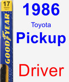 Driver Wiper Blade for 1986 Toyota Pickup - Premium