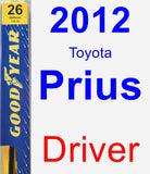 Driver Wiper Blade for 2012 Toyota Prius - Premium
