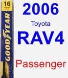 Passenger Wiper Blade for 2006 Toyota RAV4 - Premium