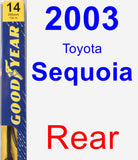 Rear Wiper Blade for 2003 Toyota Sequoia - Premium