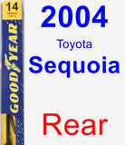 Rear Wiper Blade for 2004 Toyota Sequoia - Premium