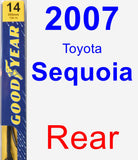 Rear Wiper Blade for 2007 Toyota Sequoia - Premium