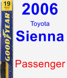 Passenger Wiper Blade for 2006 Toyota Sienna - Premium