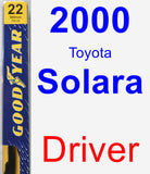 Driver Wiper Blade for 2000 Toyota Solara - Premium