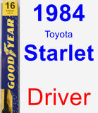 Driver Wiper Blade for 1984 Toyota Starlet - Premium