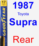 Rear Wiper Blade for 1987 Toyota Supra - Premium