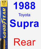 Rear Wiper Blade for 1988 Toyota Supra - Premium