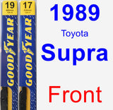 Front Wiper Blade Pack for 1989 Toyota Supra - Premium