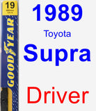 Driver Wiper Blade for 1989 Toyota Supra - Premium