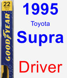 Driver Wiper Blade for 1995 Toyota Supra - Premium