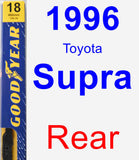 Rear Wiper Blade for 1996 Toyota Supra - Premium