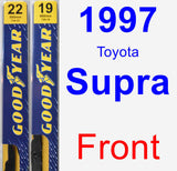 Front Wiper Blade Pack for 1997 Toyota Supra - Premium