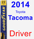 Driver Wiper Blade for 2014 Toyota Tacoma - Premium