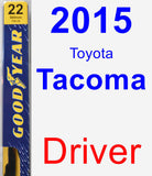 Driver Wiper Blade for 2015 Toyota Tacoma - Premium