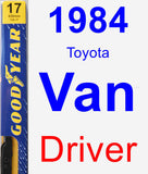 Driver Wiper Blade for 1984 Toyota Van - Premium