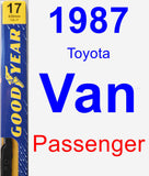 Passenger Wiper Blade for 1987 Toyota Van - Premium