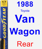 Rear Wiper Blade for 1988 Toyota Van Wagon - Premium