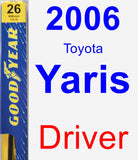 Driver Wiper Blade for 2006 Toyota Yaris - Premium
