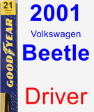 Driver Wiper Blade for 2001 Volkswagen Beetle - Premium